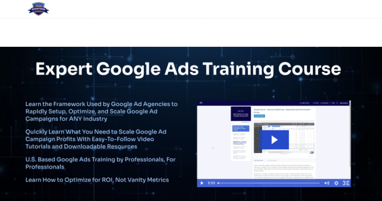 Online Advertising Academy – Google Ads Training Course Bundle UP1