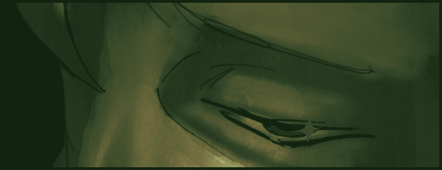 a drawing of  aclose up of mystery man's eye. drawn by me