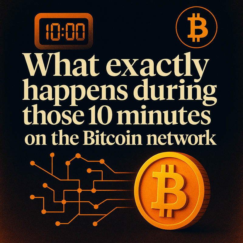 What exactly happens during those 10 minutes on the Bitcoin network
