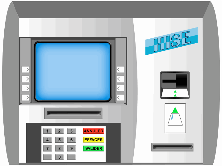 Distributeur banque HISE