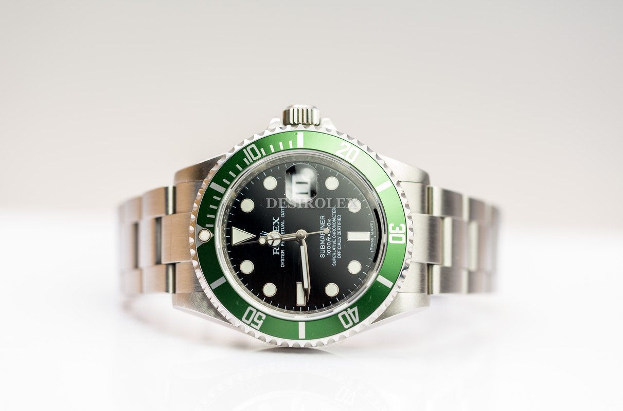 Excellent Rolex 16610LV Submariner KERMIT 2009 FULL SET