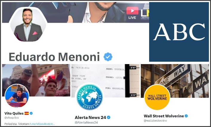 Cuentas que difunden fakes o información manipulada