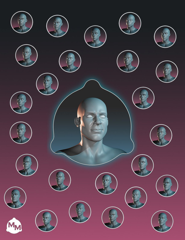 MetaMixer - 25 Male Faces Bundle