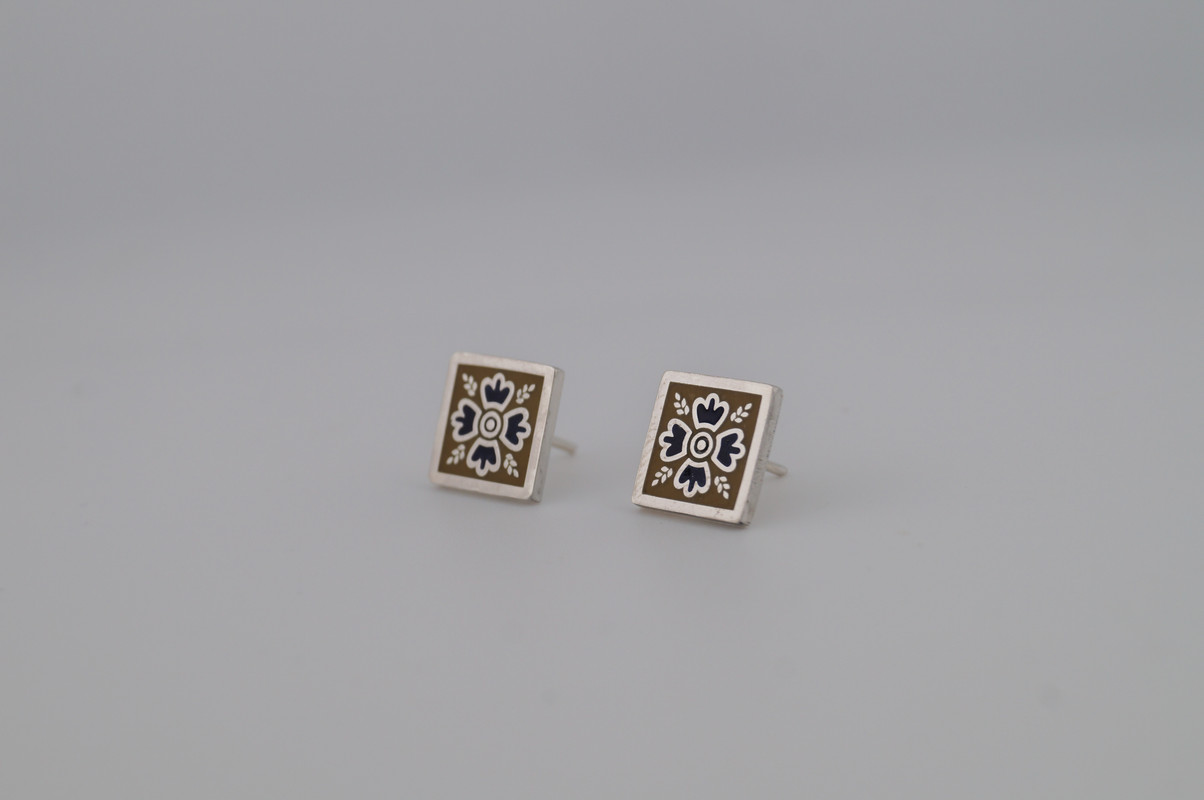 Серьги-пуссеты «Версав» - миниатюра 2