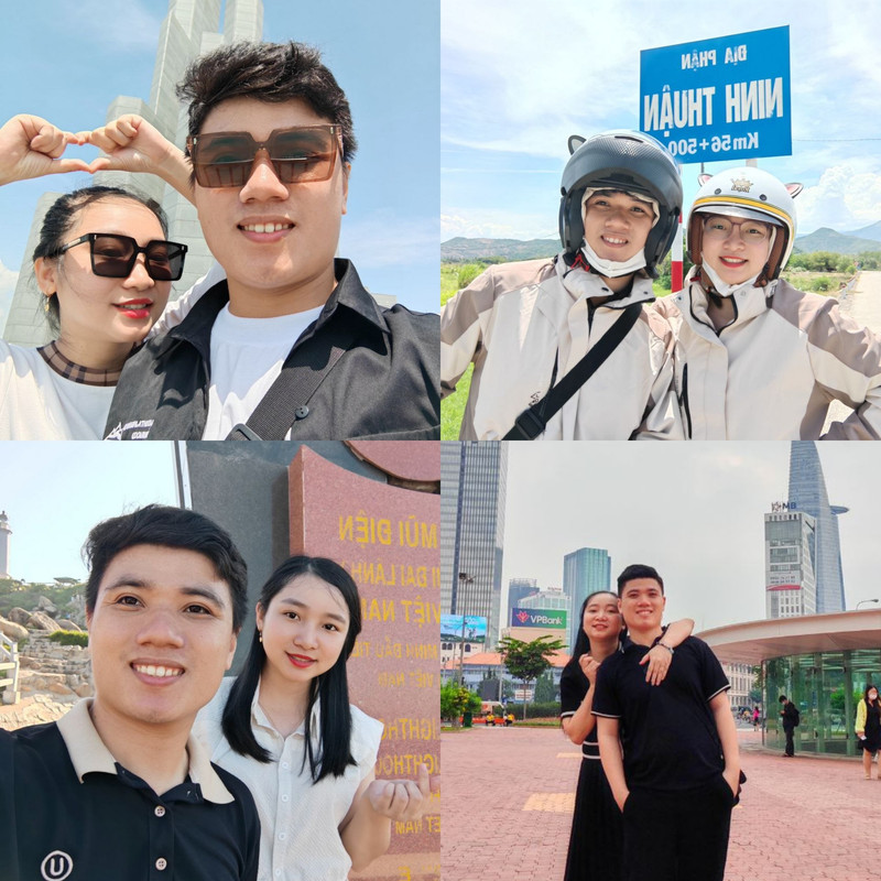 Dấu chân hai người