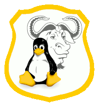GNU/Linux - mélange de
https://commons.wikimedia.org/wiki/File:Gnulinux.svg sous Free Art License &
https://openclipart.org/detail/32989/eared-shield-1 sous CC0 1.0