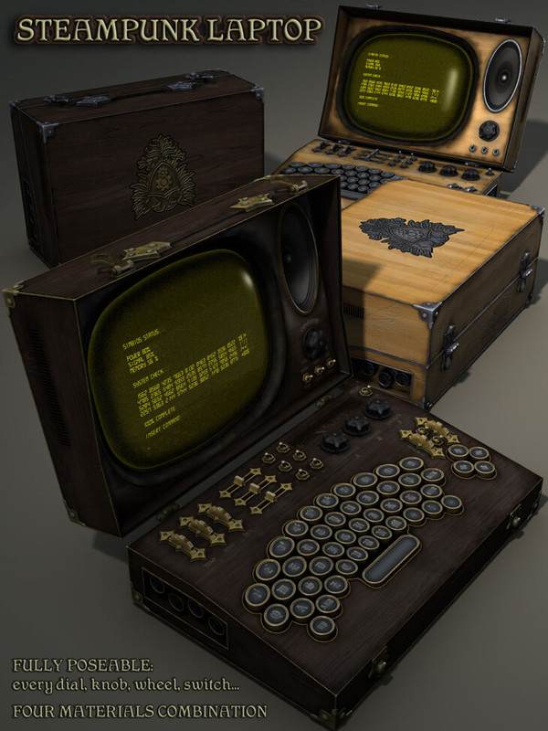 Steampunk Laptop