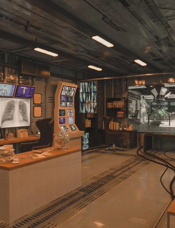 Futuristic Rustic Office Futuristic Rustic Office