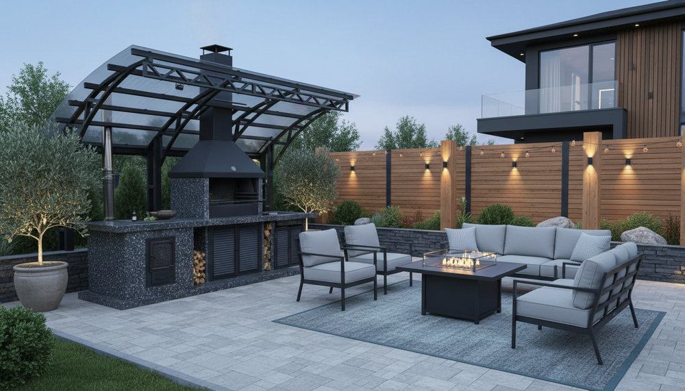 Уличная печь из камня: модульный очаг для дачной кухни без капитального строительства