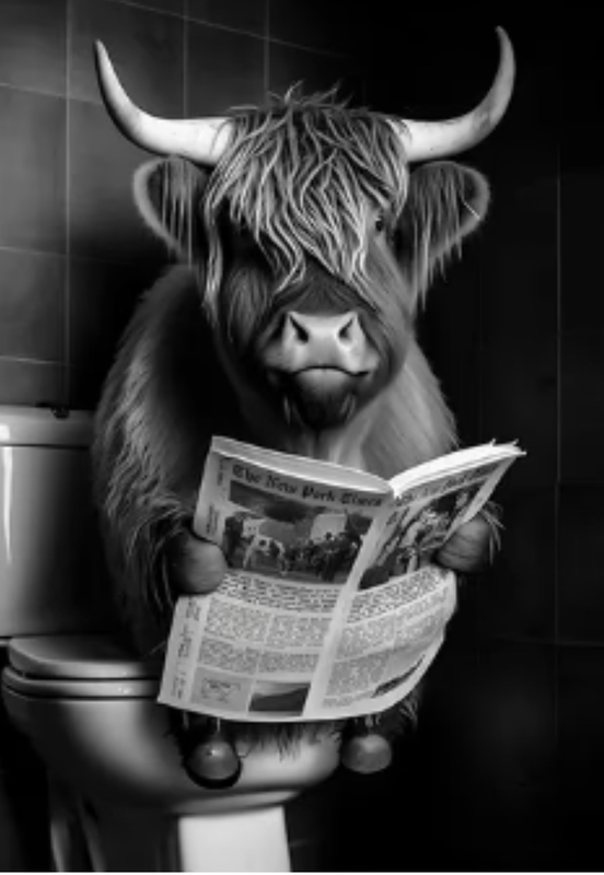 Paint by Number Funny Highland Cow – Artist By Number