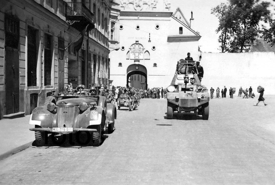 1941.06.23. Немцы в Вильнюсе. Город был взят 23 июня 1941 года.