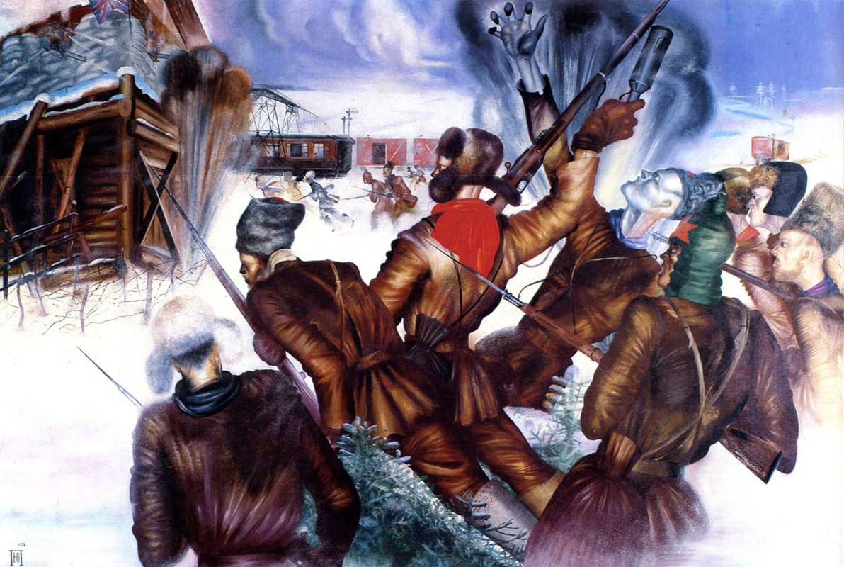 на северном фронте. Взятие английского блокгауза 1928а