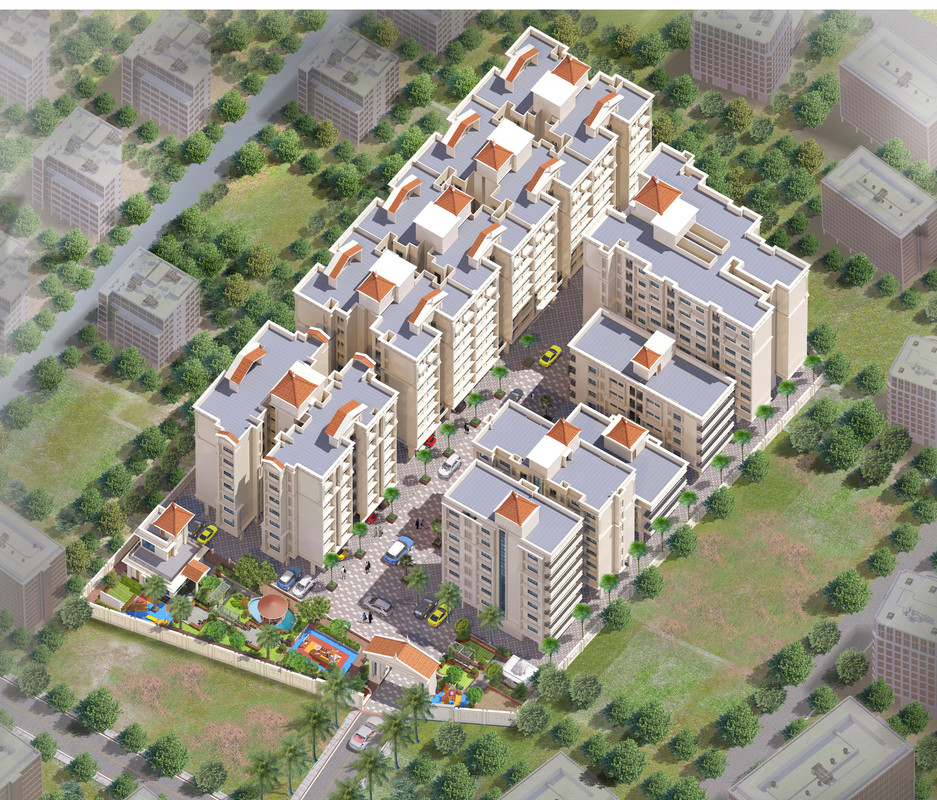 Top view of Nova Exotica, a luxury real estate project in Palghar