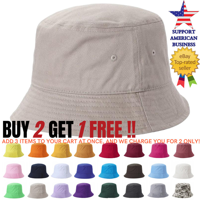 Bucket hat cotton boonie hat men women
