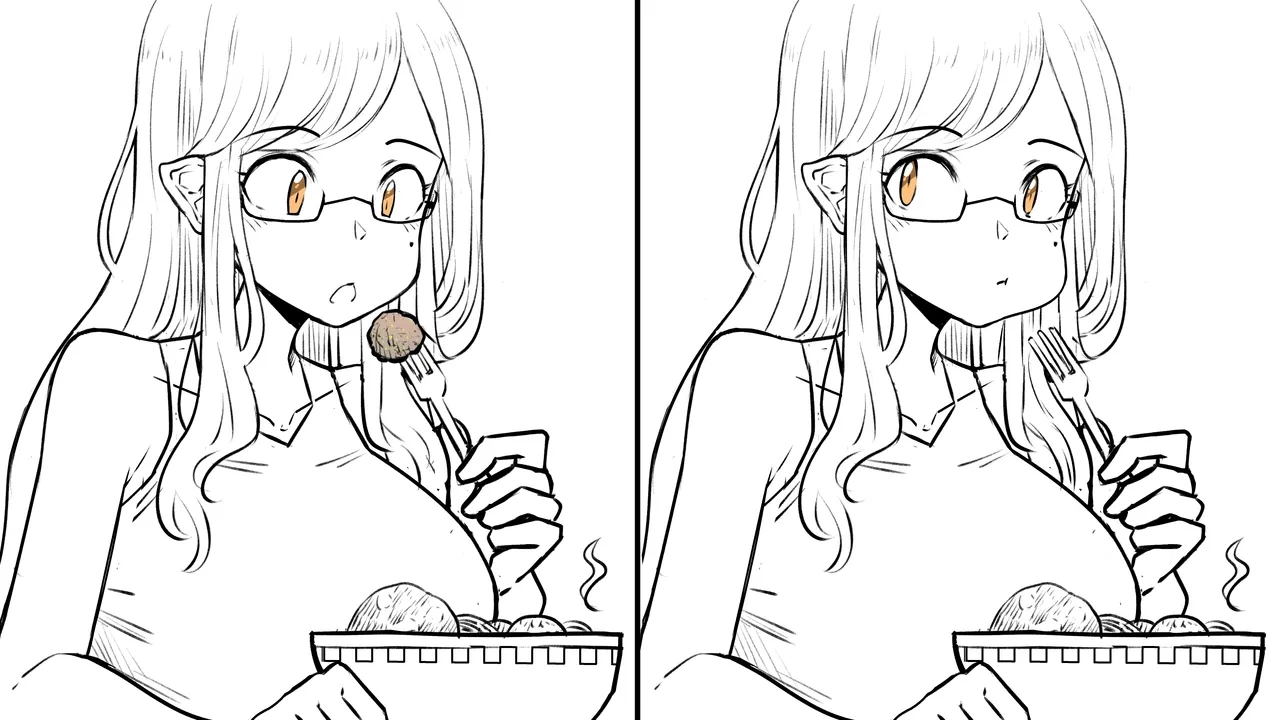 Silly Image of Ophelia Eating