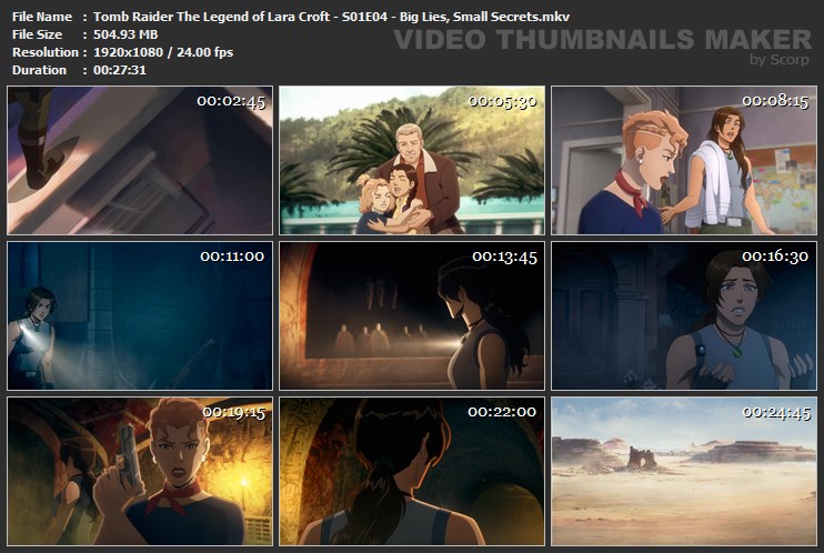 Tomb Raider The Legend of Lara Croft - S01E04 - Big Lies, Small Secrets.mkv