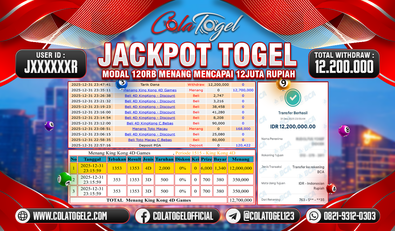 JACKPOT KINGKONG POOLS!!