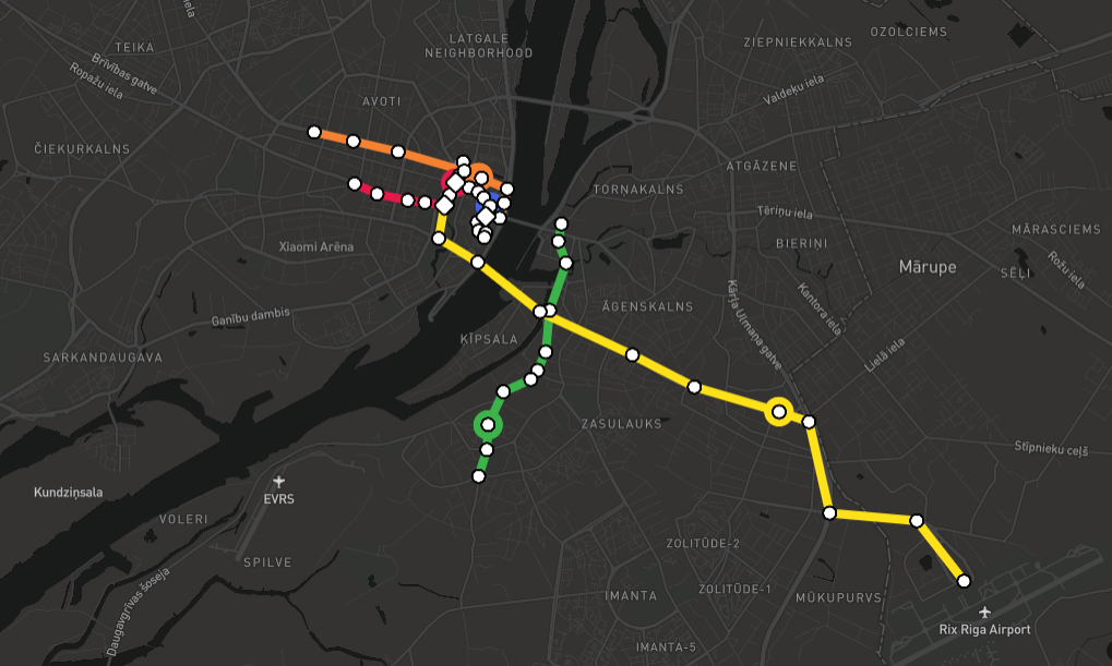 Métro de Vrarany-Plan complet