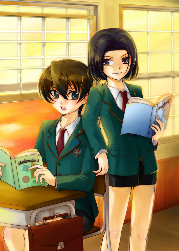 kujou-subaru-and-taiga-shinjirou-sakura-taisen-v-and-etc-drawn