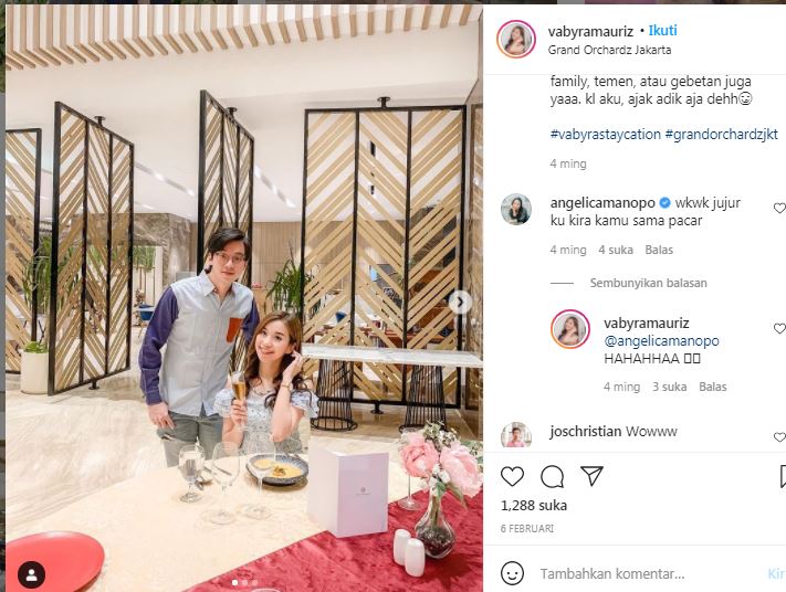 Vabyra berteman dengan kakak Amanda Manopo