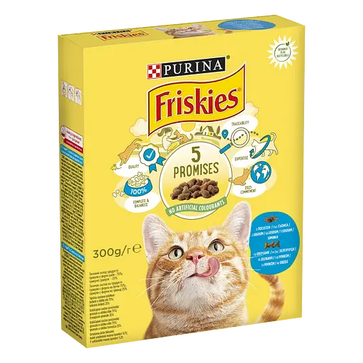 Friskies з лососем та овочами, 300г