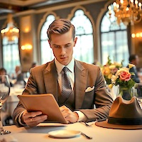 Sam Corsair in the restaurant at the Sandringham