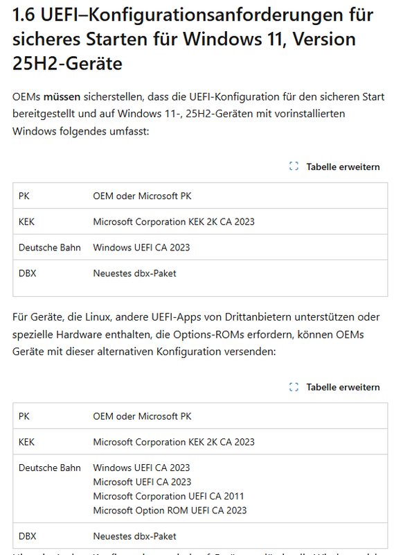 Deutsche Übersetzung der UEFI-Secure Boot-Anforderungen Deutsche Übersetzung der UEFI-Secure Boot-Anforderungen