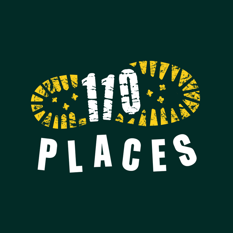 110 Places Hiking Club Logo