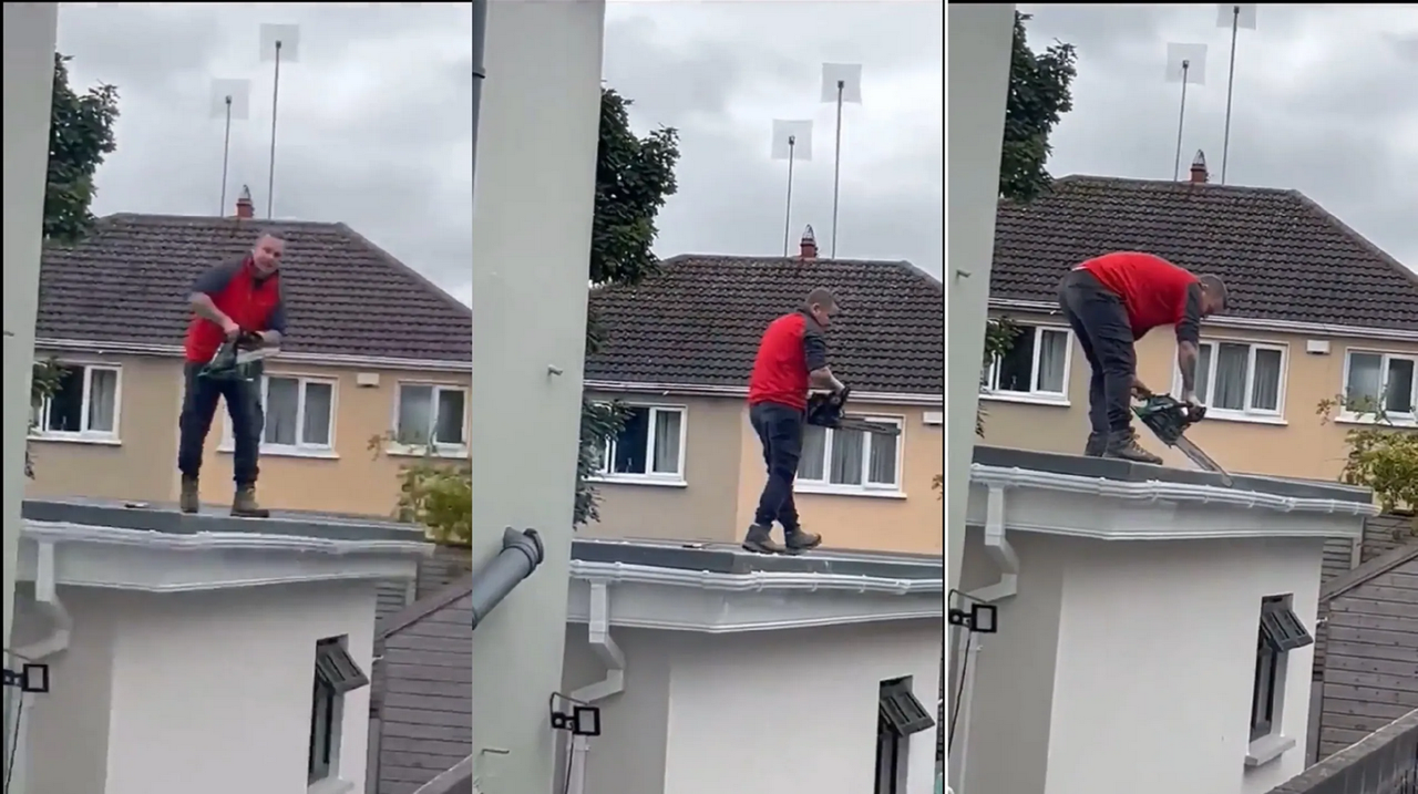 ¡Vengador de la motosierra! Constructor se desquita con clientes morosos: video