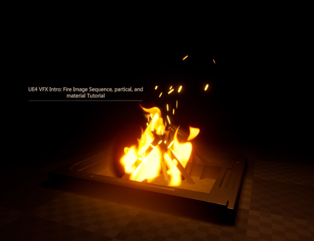 UE4 VFX Intro: Fire Image Sequence, partical and material Tutorial