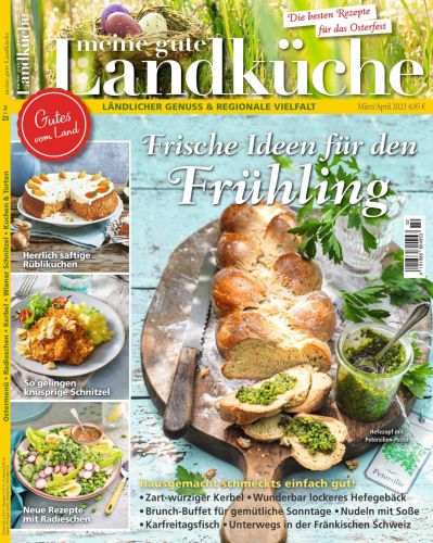Cover: Meine gute Landk&uuml;che Magazin No 02 M&auml;rz-April 2023