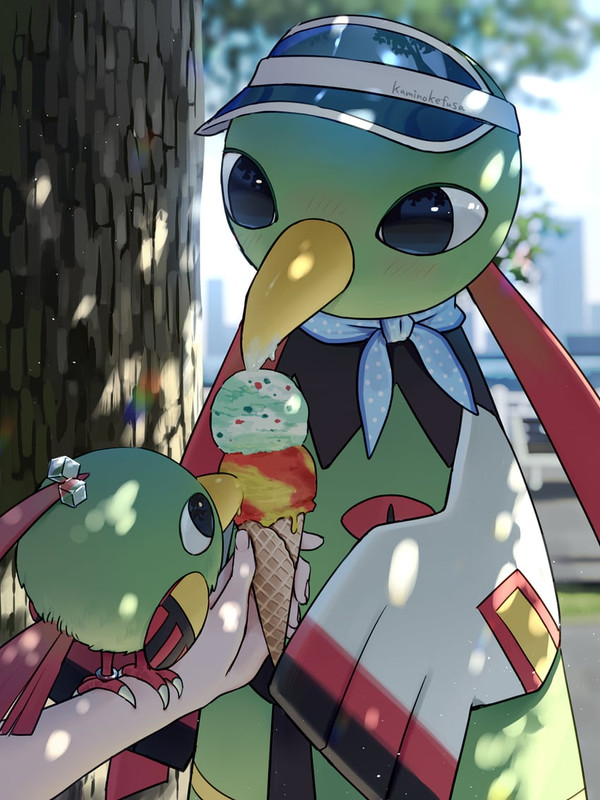 natu-and-xatu-pokemon-drawn-by-kaminokef