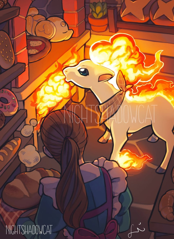 ponyta-and-fidough-pokemon-drawn-by-nigh