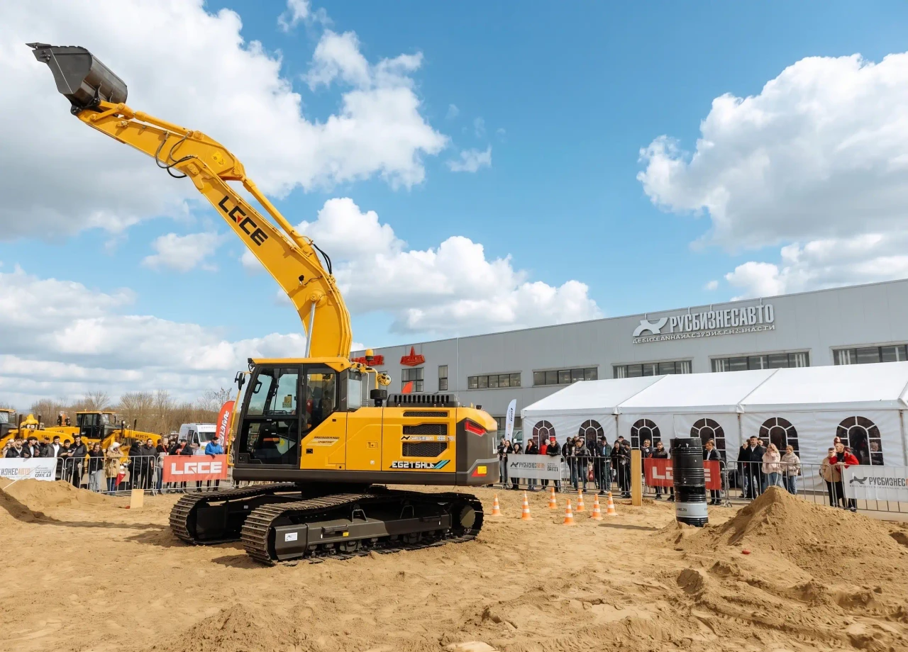 Аренда шатров и мобильных ограждений для презентации техники FAW и конкурса операторов в Краснодаре — Гет Тент