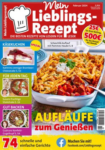 Cover: Mein Lieblingsrezept Magazin Februar No 02 2024