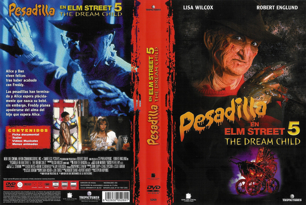 Pesadilla En Elm Street 5 The Dream Child por pibito dvd 80