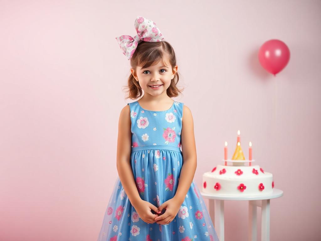 A 14-year-old girl's birthday dress