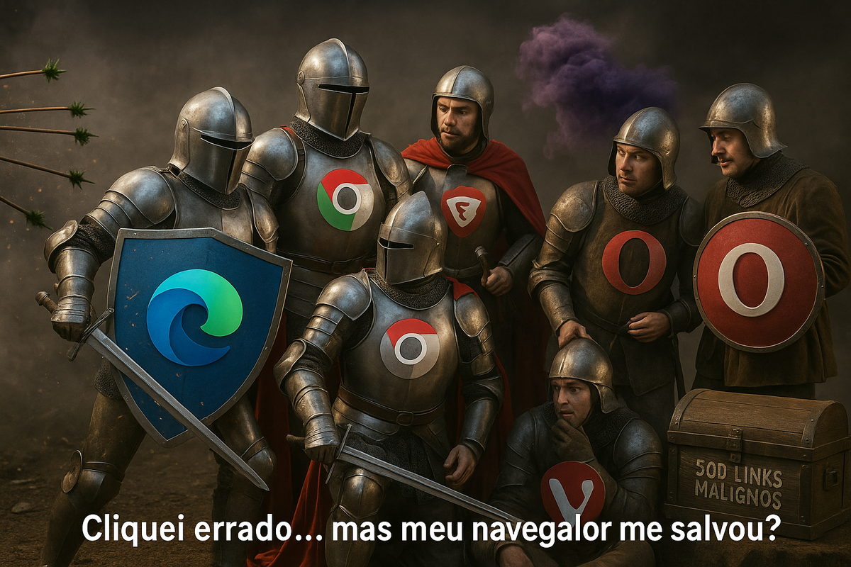 Review Pixbugtech: Navegadores x Vírus — Quem Protege, Quem Deixa Entrar e Quem Só Observa