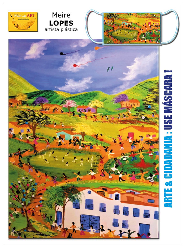 Painel de Meire Lopes na estação do Metrô