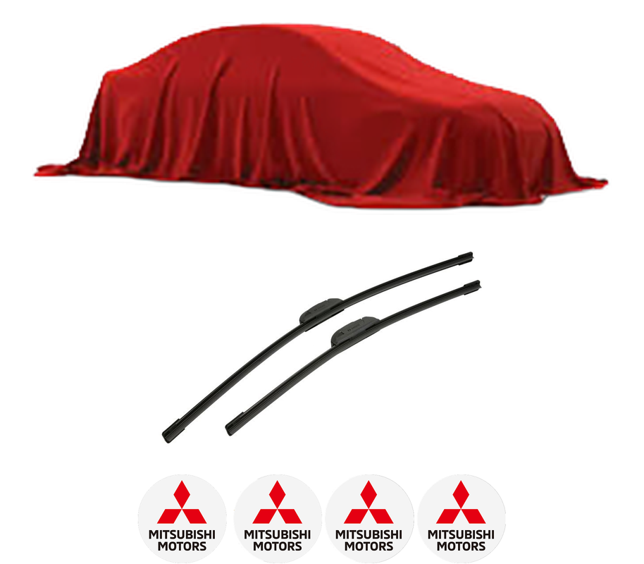 Set stergatoare auto MITSUBISHI LANCER CARGO Estate Van (CS_W) din 2003-2008, pentru parbriz auto, 2 bucati, Bosch Aerotwin Retrofit, din cauciuc siliconat rezistent, 4 Stickere Auto MITSUBISHI