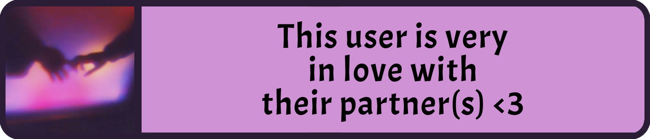 this user is very in love with their partner(s)
