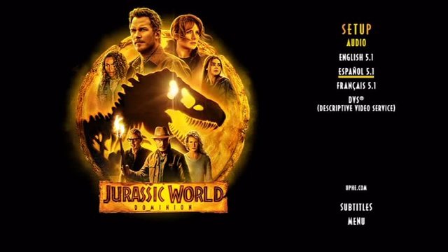 2 - Jurassic World Dominion (Ver.Ext.) [2022] [DVD9-Autoría] [ntsc] [Cast/Ing/Fr] [Sub:Varios] [C.Ficción]