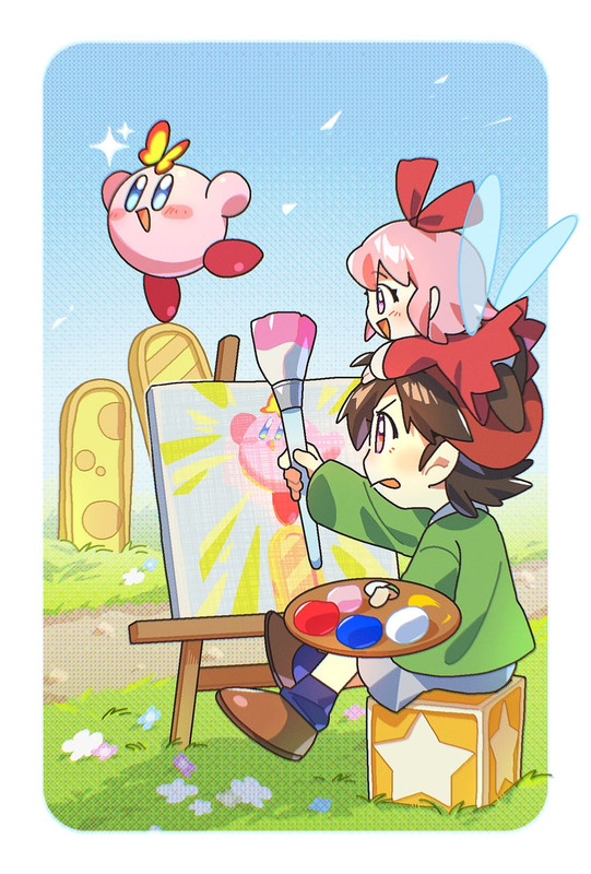kirby-adeleine-ribbon-and-morpho-knight-