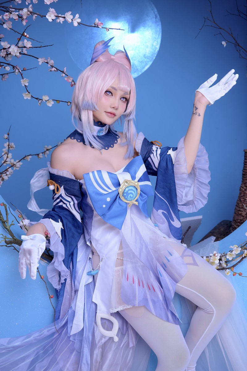 Joyce Lin2x Kokomi Cosplay Genshin Impact 写真集 49P插图3