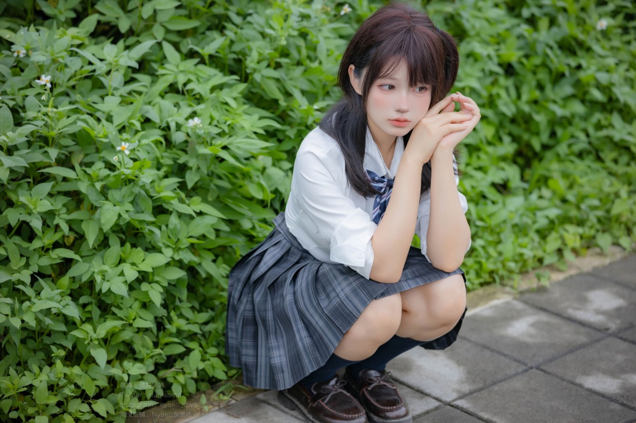 Nyako喵子《诱拐》萌妹子 写真图，清新与青春的活力美女插图2