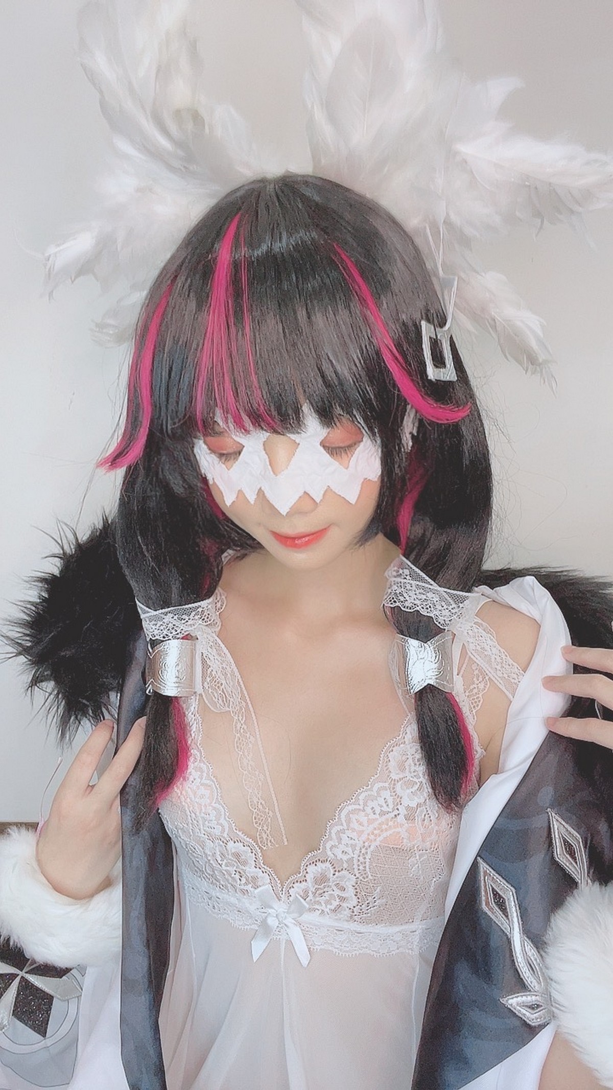 PoppaChan Columbina Cosplay Set (Genshin Impact Fatui) – 146 Photos 346MB插图6