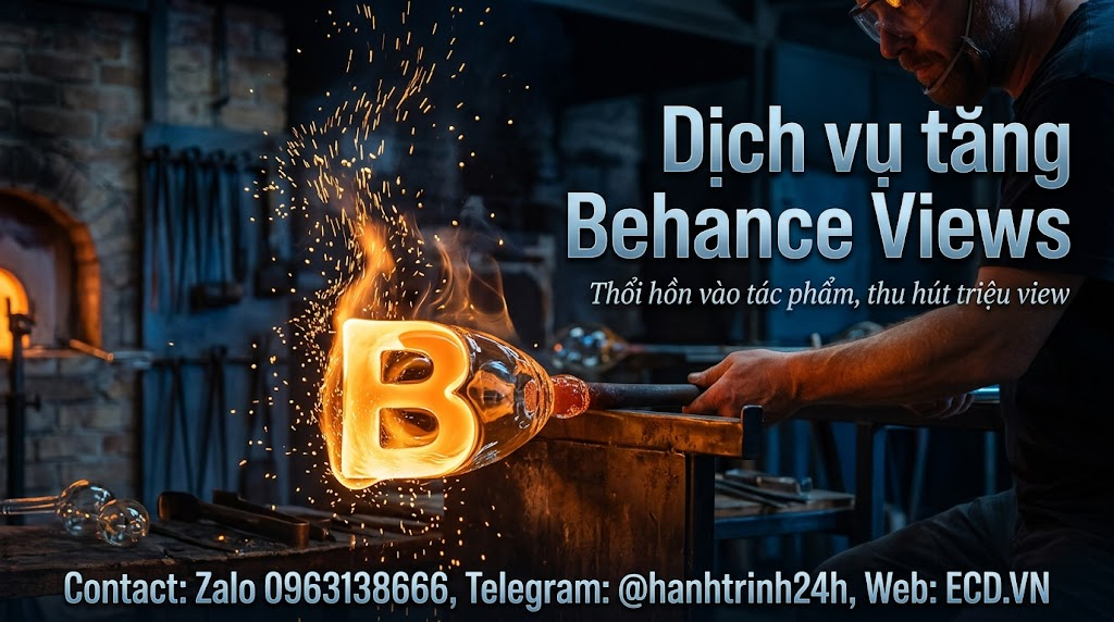 tăng behance views bền vững project behance