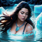 00677-1672913024-a close up film photo, portrait of a native Iñupiat woman, wolves fur outfit, jewel