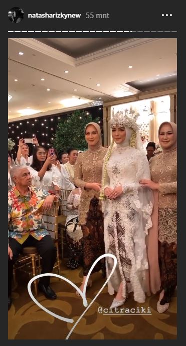 Citra Kirana menuju lokasi ijab qabul