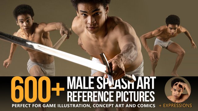 600+ Male Splash Art Pose Reference Pictures